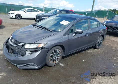 2015 Honda Civic Ex из США, поврежденный, VIN 2HGFB2F8XFH561471